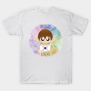 Proud to be Korean (Sleepy Forest Creatures) T-Shirt